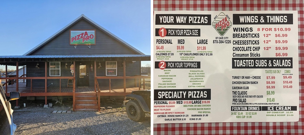 Pizza Pro of Cave City Menu